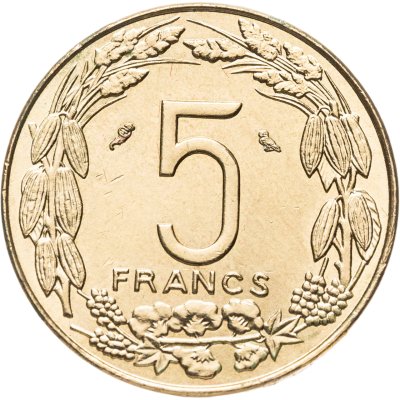 купить Экваториальная Африка, Камерун 5 франков (francs) 1968