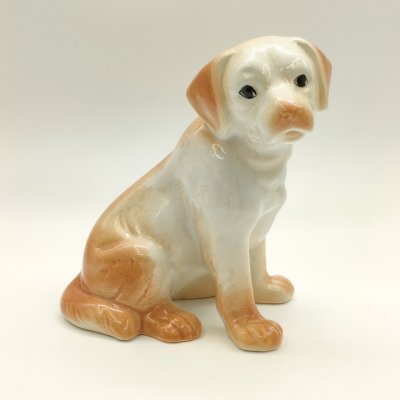 купить Статуэтка "Щенок лабрадора", фаянс, роспись, Румыния, 1960-1980 гг.