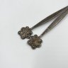 Купить Набор из 2 десертных ложек с фигурной ручкой, мельхиор (медь-никель), СССР, 1960-1980 гг.