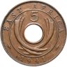 Купить Британская Восточная Африка 5 центов 1941 без отметки монетного двора