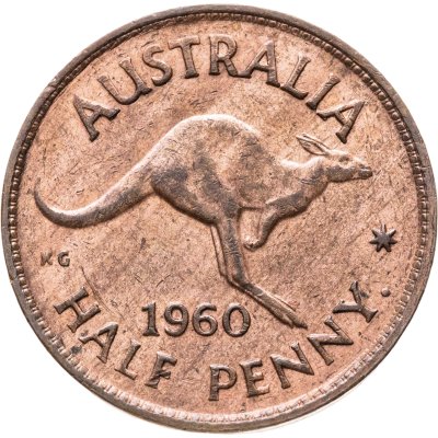 купить Австралия 1/2 пенни (penny) 1960