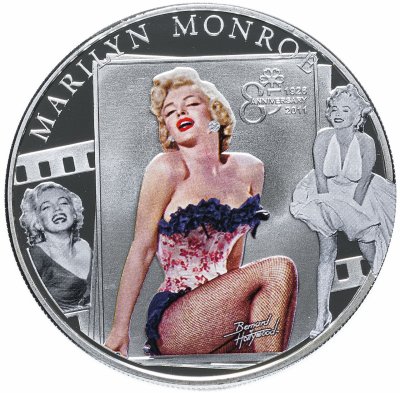 купить Острова Кука 1 доллар 2011 "85 лет Мэрилин Монро"