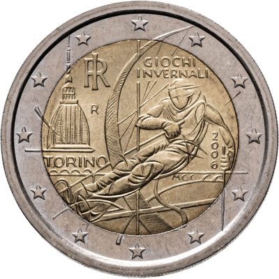 купить Италия 2 евро (euro) 2006 "XX зимние Олимпийские игры 2006 года в Турине"