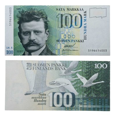 купить Финляндия 100 марок 1986 Литера А