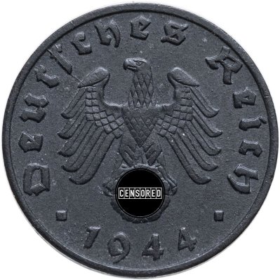 купить Германия, Третий Рейх 1 рейхспфенниг 1944 "В"