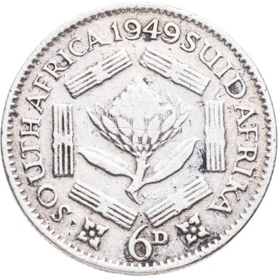 купить ЮАР 6 пенсов (pence) 1949