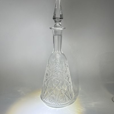 купить Графин с геометрическим декором, хрусталь, СССР, 1970-1990 гг.