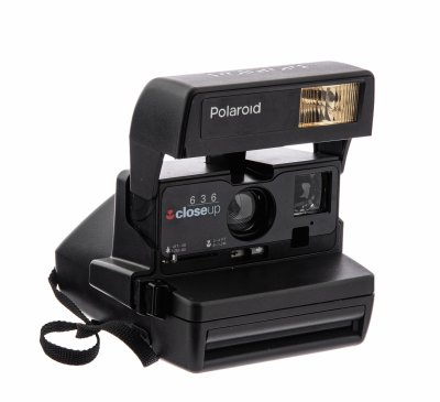 Купить Фотоаппарат мгновенной печати "Polaroid 636 Close Up" в оригинальной коробке с инструкцией, пластмасса, Великобритания, 1995 г.