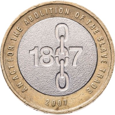 купить Великобритания 2 фунта (pounds) 2007 "200 лет со дня отмены работорговли в Британской Империи"