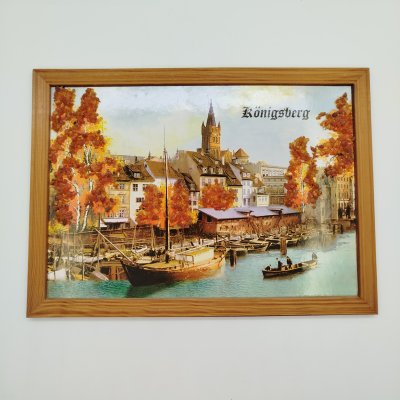 купить Картина "Königsberg", дерево, двп, печать, янтарная крошка, Российская Федерация, 1990-2015 гг.