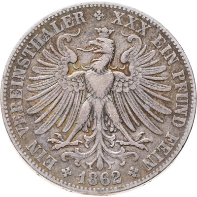 купить Франкфурт 1 талер 1862