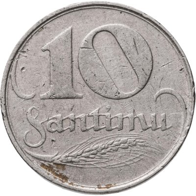 купить Латвия 10 сантимов (santimu) 1922