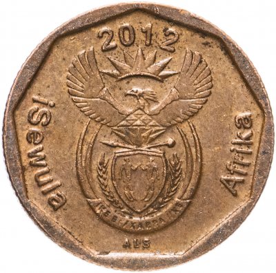 Купить ЮАР 10 центов (cents) 2012 надпись "iSewula Afrika"