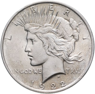 купить США 1 доллар 1922, без обозначения монетного двора