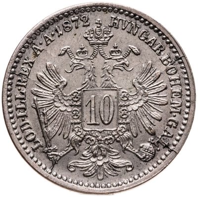 купить Австрия 10 крейцеров 1872