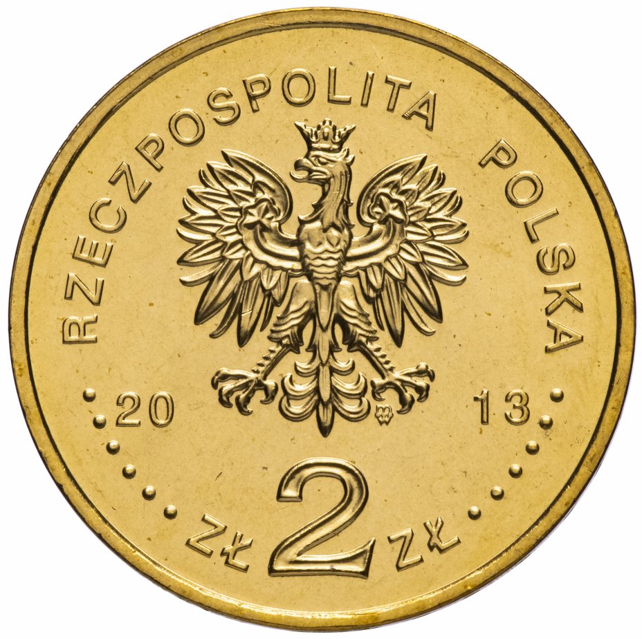 Монета Польша 2 злотых (zlote) 2013 