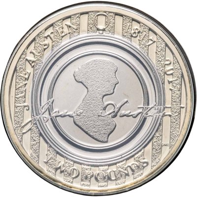 купить Великобритания 2 фунта (pounds) 2017 "200 лет со дня смерти Джейн Остин" в буклете