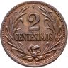 Купить Уругвай 2 сентесимо (centesimos) 1949