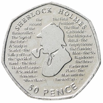 купить Великобритания 50 пенсов (pence) 2019 "Шерлок Холмс"