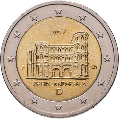 купить Германия 2 евро 2017 "Федеральные земли Германии - Порта Нигра, Рейнланд-Пфальц", знак монетного двора "F"