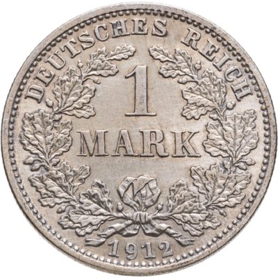купить Германия 1 марка (mark) 1912, знак монетного двора: "D"