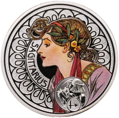 купить Остров Ниуэ 1 доллар 2011 Proof "Знаки зодиака - Стрелец"