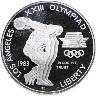 купить США 1 доллар (dollar) 1983 S Proof "XXIII летние Олимпийские Игры - Дискобол"