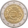 Купить Германия 2 евро 2012 F "10 лет евро"