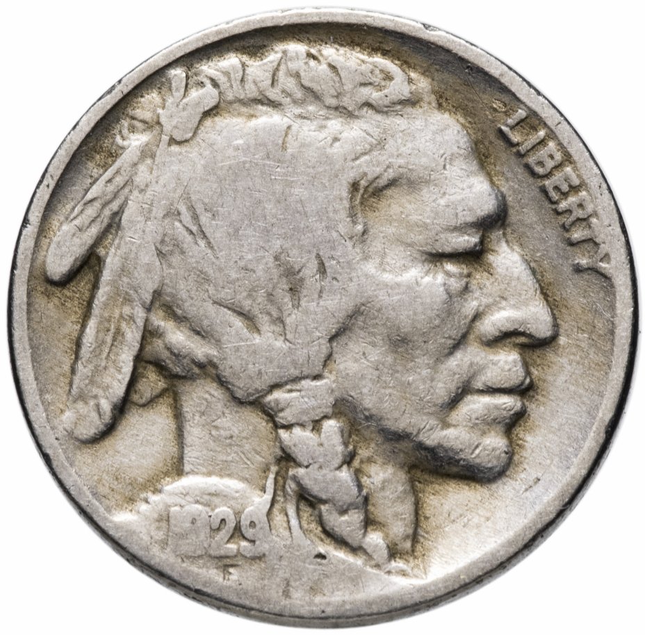 5 Центов США Либерти 1928 год