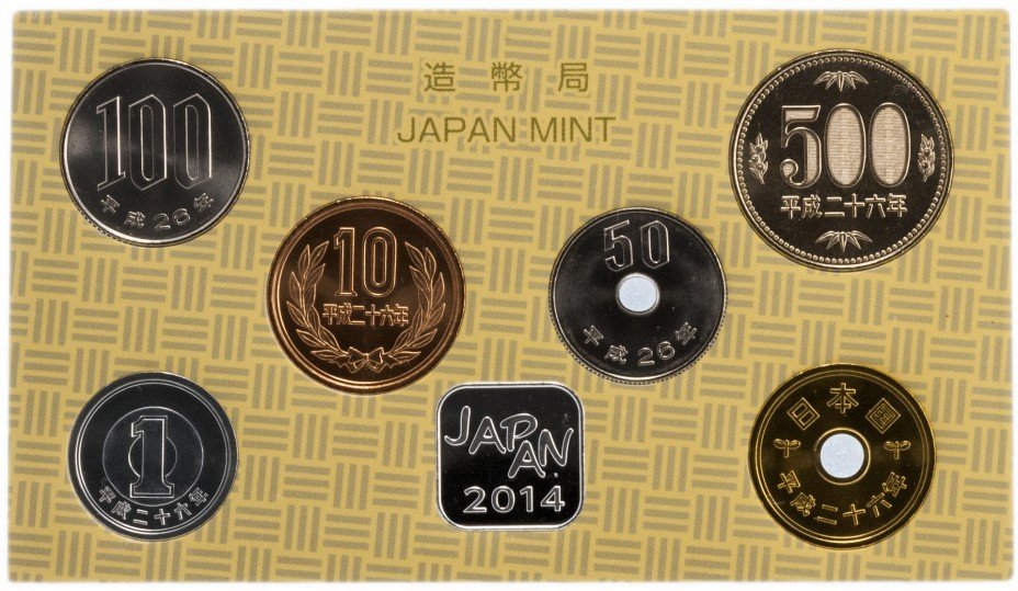 купить Япония набор монет 2014 (6 монет)