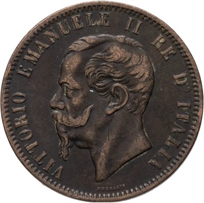 купить Италия 10 чентезимо (centesimi) 1866, знак монетного двора: "N" - Неаполь