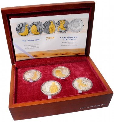 купить Андорра Набор монет "Викинги" 2008 (4 монеты в подарочной упаковке с сертификатом)