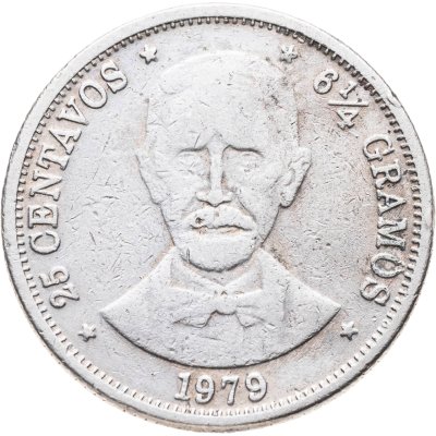купить Доминикана 25 сентаво (centavos) 1979