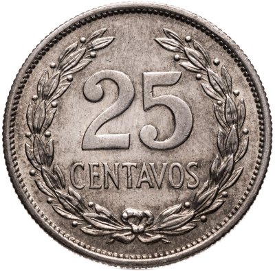 купить Сальвадор 25 сентаво (centavos) 1944
