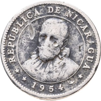 купить Никарагуа 5 сентаво (centavos) 1954