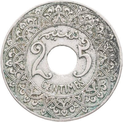 купить Марокко 25 сантимов (centimes) 1921