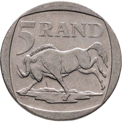 купить ЮАР 5 рэндов (рандов, rand) 2001