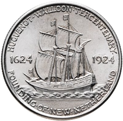 купить США 50 центов (1/2 доллара, half dollar) 1924 "300 лет основания Новой Голландии"