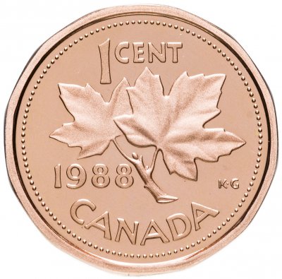 купить Канада 1 цент (cent) 1988