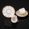 Купить Набор из двух кофейных пар, фирма "Raynaud & Cie" (Limoges), фарфор, золочение, Франция, 1920-1940 гг.