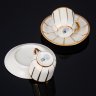 Купить Набор из двух кофейных пар, фирма "Raynaud & Cie" (Limoges), фарфор, золочение, Франция, 1920-1940 гг.