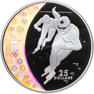 купить Канада 25 долларов 2009 «XXI зимние Олимпийские Игры, Ванкувер 2010 - Конькобежный спорт»