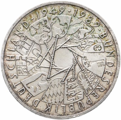 купить Германия 10 марок 1989 "40 лет ФРГ"