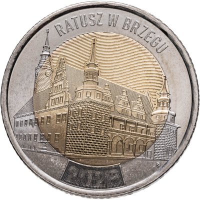 купить Польша 5 злотых (zlote) 2025 Открой для себя Польшу - Ратуша в Бжеге