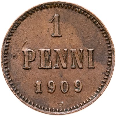 купить 1 пенни (penni) 1909 Российская Финляндия