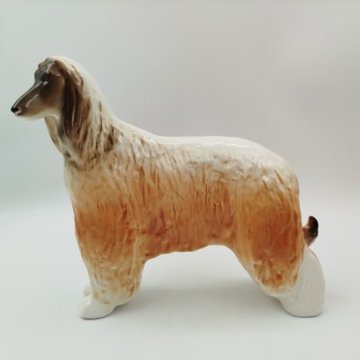 купить Статуэтка "Афганская борзая" (большая), скульптор П.П. Веселов, фарфор, аэрография, Ленинградский фарфоровый завод (ЛФЗ), Россия, 1989-2001 гг.