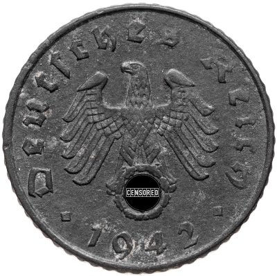 купить Германия (Третий рейх) 5 рейхспфеннигов (reichspfennig) 1942 "A"