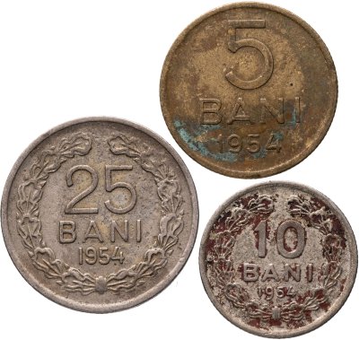 купить Румыния набор 5, 10 и 25 банов 1954 (3 шт.)