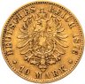 Купить Германская империя (Вюртемберг) 10 марок (mark) 1878