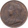 Купить Великобритания 1 фартинг (farthing) 1896